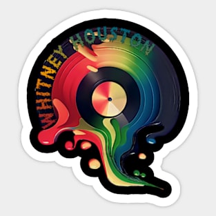 Whitney Colorful Vinyl Sticker